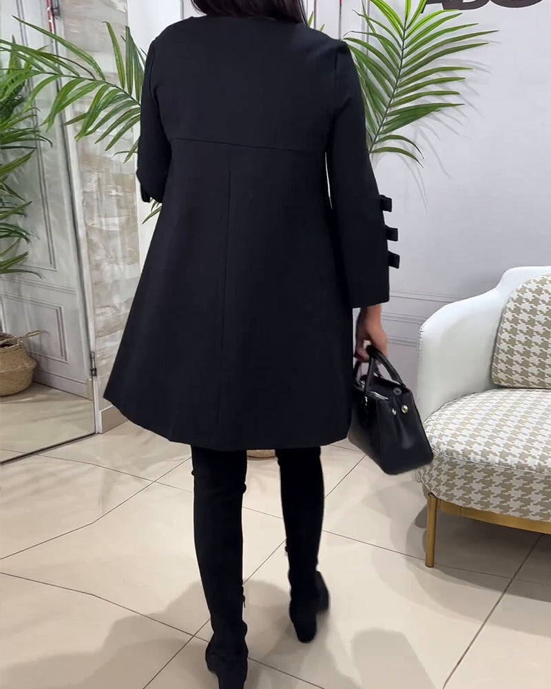 Hatie™ | Casual jurk met lange mouwen en knie lengte