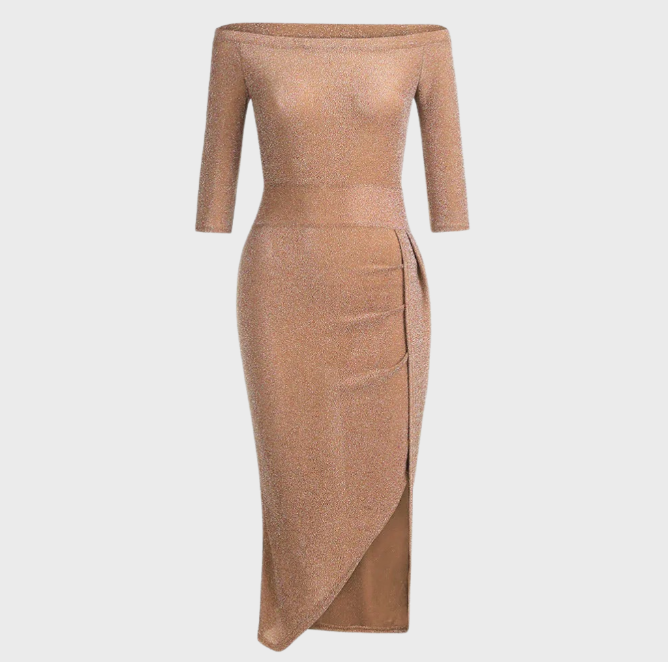 Caia Elegance™ | De Off-Shoulder Maxi-Jurk voor de Perfecte Avond