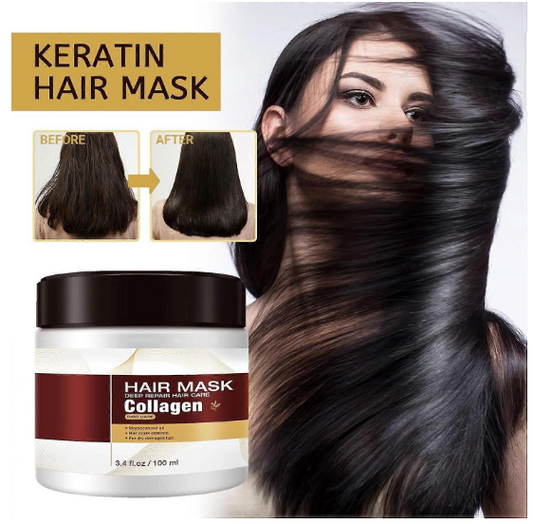 CollagenLux™ | Haarmasker – Diepe Hydratatie & Reparatie voor Stralend Haar